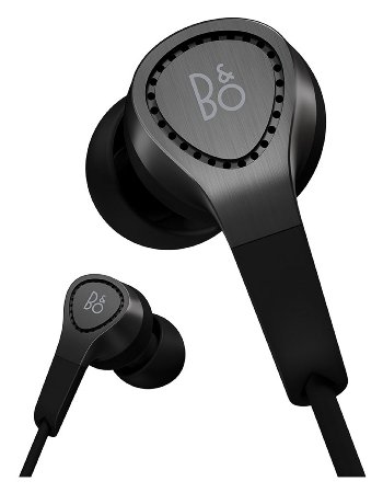 B&O PLAY by Bang & Olufsen BeoPlay H3 In-Ear Headphoneswith In-Line Remote and Microphone - Aluminium Black