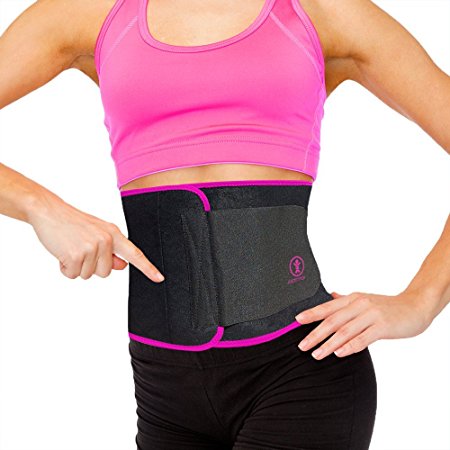Just Fitter Premium Waist Trainer & Trimmer Belt For Men & Women. More Fully Adjustable Than Other Waist Slimming Sauna Belts. Provides Best Support For Lower Back & Lumbar. Results Guaranteed.