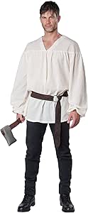 California Costumes mens Renaissance Peasant Shirt/Adult, Cream, Large/X-Large