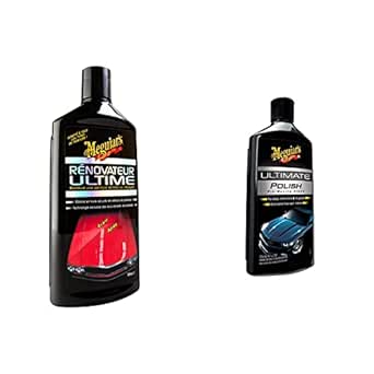 MEGUIAR'S G17216F Rénovateur Ultime - 473 ML & Ultimate Car Polish Lustrant Ultime 473ml