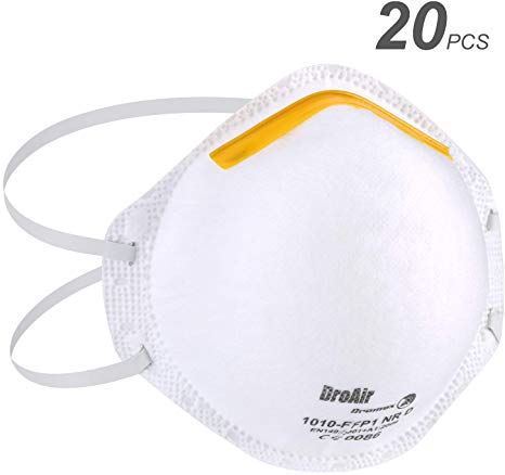 Andake N95 Respirator Face Mask, Filtering efficiency 99.99% 9~15 days arrives (N95 FFP1 20 PCS)