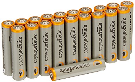 AmazonBasics AAA Performance Alkaline Batteries [Pack of 20] - Packaging May Vary