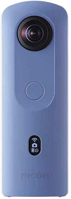 RICOH THETA SC2 BLUE 360°Camera 4K Video with image stabilization High image quality High-speed data transfer Beautiful night view shooting with low noise Thin and Lightweight For iPhone, Android