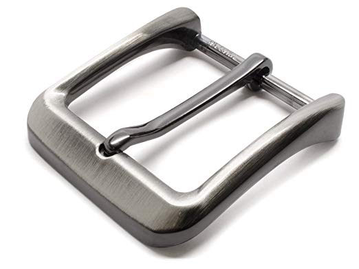 Gunmetal Gray Casual Buckle - Nickel Smart - 1½ Inch NIckel Free Zinc Belt Buckle with Brushed Gray Finish