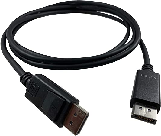 Accell DP to DP 1.4-2 Pack of VESA-Certified DisplayPort 1.4 Cable - 6 Feet, Hbr3, 8K @60Hz, 4K UHD @240Hz, 6.6 Feet (2 Meters) (B088C-207B-23)