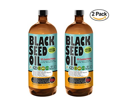 Sweet Sunnah 2 Black Seed Oil Cold Pressed (First Pressing) 16 oz.- Non GMO Unrefined & Unfiltered,No Preservatives & Artificial Color - Product of USA