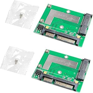 2Pcs Mini PCIE MSATA SSD to 2.5'' SATA 6.0GPS Adapter Converter Card Module Board