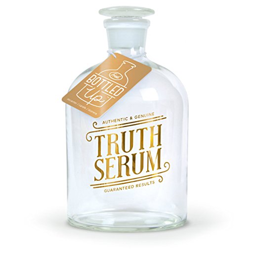 Fred BOTTLED UP Glass Spirits Decanter, Truth