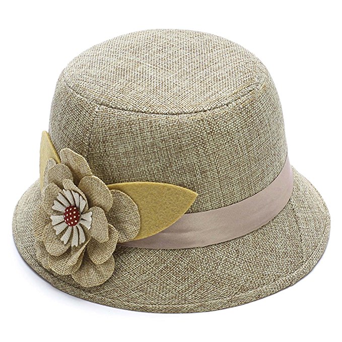 IL Caldo Women's Straw summer hat shading ventilation sun hat fascinators