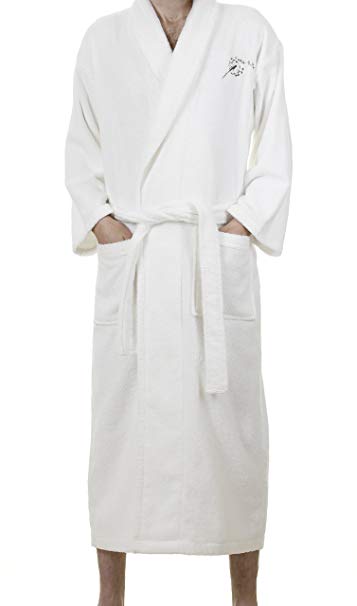 Whisper Organics 100% Organic Cotton Unisex Bathrobe - GOTS Certified (Small, White)