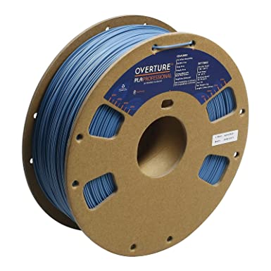 OVERTURE PLA Plus (PLA+) Filament 1.75mm PLA Professional Toughness Enhanced PLA Roll, Cardboard Spool, Premium PLA 1kg(2.2lbs), Dimensional Accuracy 99% Probability +/- 0.03mm (Jeans Blue)