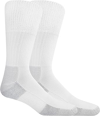 Dr. Scholl's Men's Advanced Diabetic Relief Socks-2 & 3 Pair Packs-Non-Binding Cushioned Blisterguard