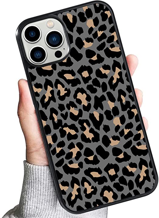 Bonoma Case for iPhone 13 Pro Max, Leopard iPhone 13 Pro Max Case for Women Men, Anti-Slip Case Shockproof Drop Protection Soft TPU and Hard PC Back Phone Case for iPhone 13 Pro Max 6.7 inch(2021)