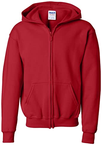 Gildan Youth Heavy Blend Full Zip Hooded Sweatshirt G186B