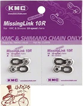 KMC Missing Link 10-Speed 5.9mm Bicycle Chain Links--2 in a pack