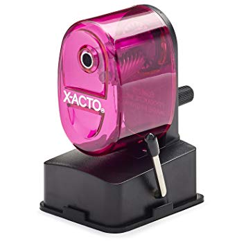 X-ACTO Vacuum Mount Manual Pencil Sharpener - Pink