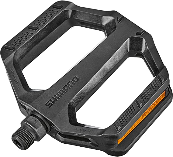 SHIMANO Pd-ef102 Unisex Adult Black Pedals, Black, One Size Pack of 2