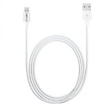 Apple MFI Certified ZHPUAT 8 Pin Lightning to USB Cable1M32 Feet for iPhone 55C5S66PlusiPod Nano 7th gen iTouch 5th gen iPad 4th gen Color White