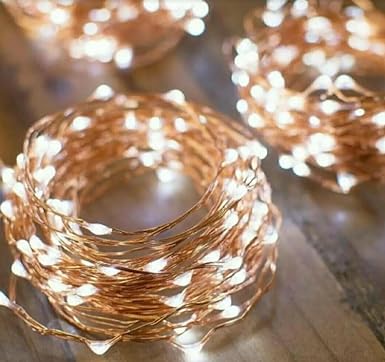 MagicPro String Lights, Fairy USB String Light with 200 Warm White LEDs, 66 FT Copper String Lights for Bedroom Wall Ceiling Christmas Tree Wreath Craft Wedding Party Decoration