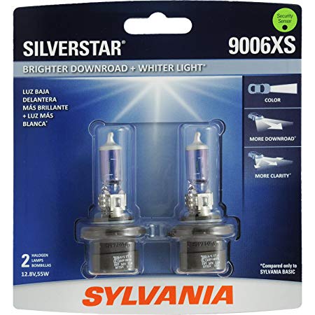 SYLVANIA 9006XS SilverStar High Performance Halogen Headlight Bulb, (Contains 2 Bulbs)