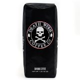 Death Wish Coffee The Worlds Strongest Ground Coffee Fair Trade and Organically Grown 16 Ounce Bag