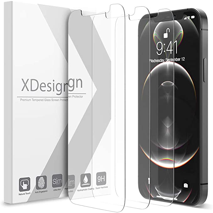 XDesign 3 Pack Screen Protector for iPhone 12 Mini 5.4-inch, Compatible with iPhone 12 Mini Screen Protector Tempered Glass Film with HD Clarity/Touch Accurate/Impact Absorb (2020)