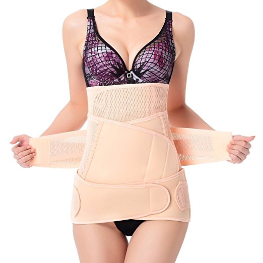 Ninth-City Good Elastic Highly Breathable Pregnancy Postpartum Belly Wrap Binder Post Pregnancy Waist Pelvis Recovery Support Girdle Body Slimming Shaper Compression Belt for Women (Size: XXL)