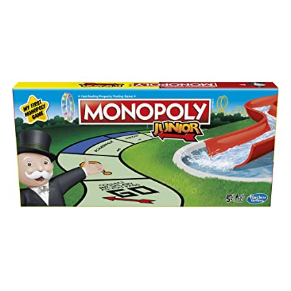 Monopoly Junior Board Game for Kids Ages 5 and Up, Great Introduction to The Game (Multicolour)