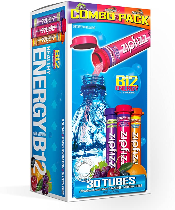 Zipfizz Healthy Energy Drink Mix, Variety Pack, 30-Count