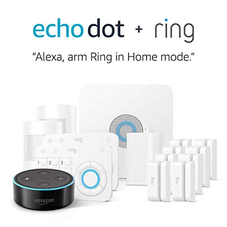 Ring Alarm 14 Piece Kit   Echo Dot (2nd Gen), Works with Alexa