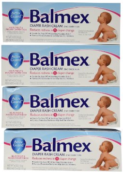 Balmex Diaper Rash Cream 4 oz(pack of 4)
