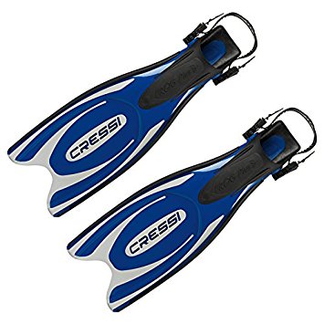 Cressi FROG PLUS, Adult Open Heel Fins for Scuba Diving & Snorkeling - Made in Italy