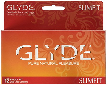 GLYDE Slimfit Premium Small Condom - 12 Snugger Fit Condoms : Australia's #1 Natural Condom