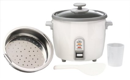 Zojirushi NHS-10 6-Cup (Uncooked) Rice Cooker/Steamer & Warmer, White