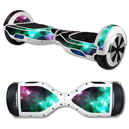 MightySkins Protective Vinyl Skin Decal for Self Balancing Scooter Board mini hover 2 wheel x1 razor wrap cover sticker Glow Stars