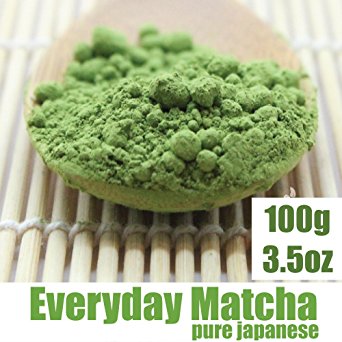 Matcha Green Tea Powder - ORGANIC - Pure Japanese - Superior Daily Antioxidant Content - All Day Energy - Improved Health - Green Tea Lattes - Smoothies (100g / 3.5oz)