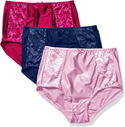 Bali Women's Double Support Ultra Soft Brief 3-Pack Panty