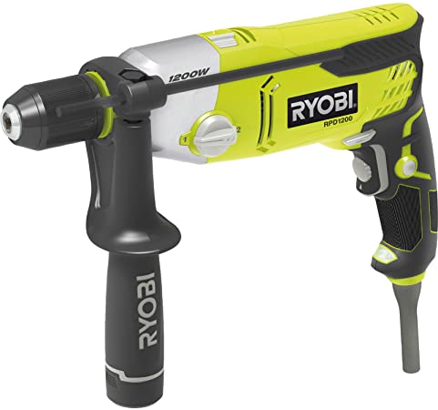 Ryobi RPD1200-K Two Speed Percussion Drill with LED, 1200 W