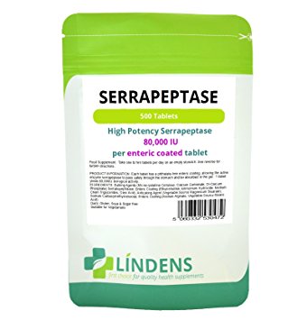 Serrapeptase 80,000IU / 500 Tablets