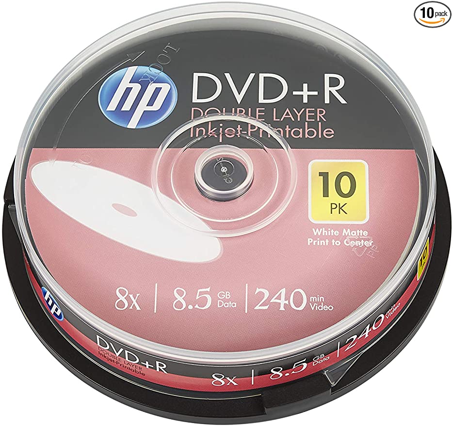 HP DVD R DL 8X IJ Print 10PKBox 8.5GB