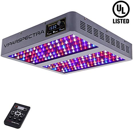 VIPARSPECTRA UL Certified Timer Control 900W LED Grow Light - Dimmable Veg/Bloom Channels 12-Band Full Spectrum for Indoor Plants