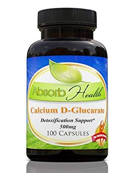 Calcium D-Glucarate | Detoxifies Excess Estrogen | 500mg 100 Capsules