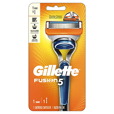 Gillette Fusion5 Men's Razor, Handle & 1 Blade Refill