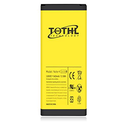 Note 4 Battery | UPGRADED TQTHL 3420mAh Replacement Li-ion Battery for Samsung Galaxy Note 4 N910, N910U , N910A, N910V, N910P, N910T | Galaxy Note 4 Spare Battery [24 Month Warranty]