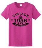60th Birthday Gift Vintage 1956 Perfect Aged Crown Ladies T-Shirt