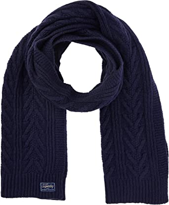 Superdry Women's Cable Lux Scarf Knitted