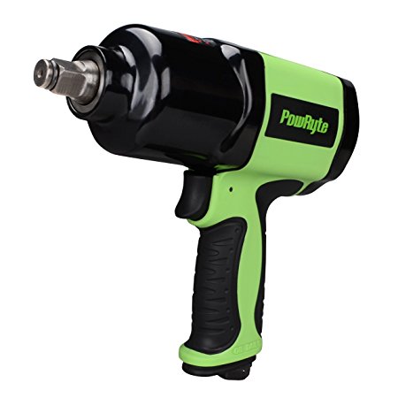 PowRyte 500036 Elite 1/2-Inch Composite Heavy Duty Air Impact Wrench (Twin Hammer)