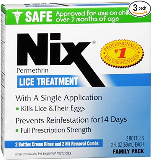 Nix Lice Treatment Family Pack 4 oz (Pack of 3)