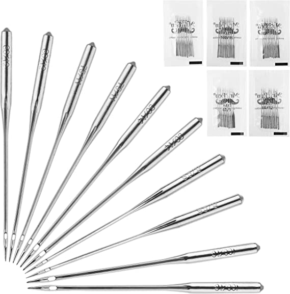 Mr. Pen- Sewing Machine Needles, 50 Pack, Universal Sewing Machine Needles for Singer, Brother, Janome, Varmax, Assorted Sizes 65/9, 75/11, 80/12, 90/14, 100/16, Needles for Sewing Machine