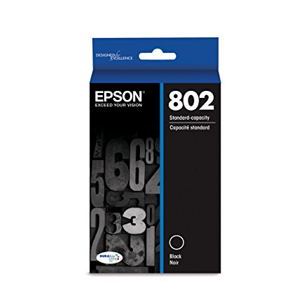 Epson T802120-S DURABrite Ultra Black Standard Capacity Cartridge Ink